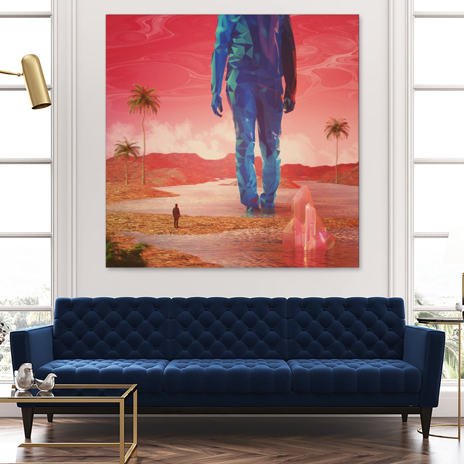 Selfscape Dream by Jorge Luis Miraldo on GIANT ART - red digital painting