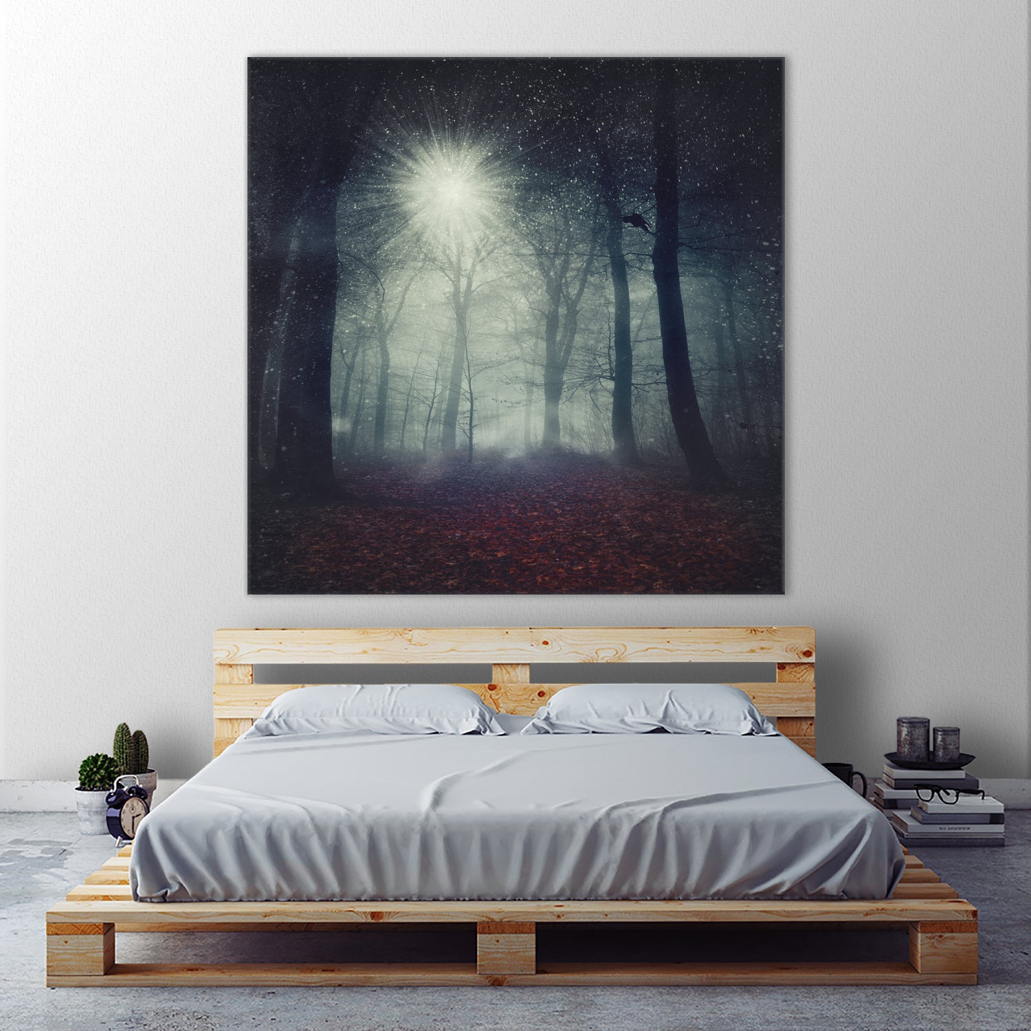 enchanted forest by Dirk Wüstenhagen on GIANT ART - blue digital painting