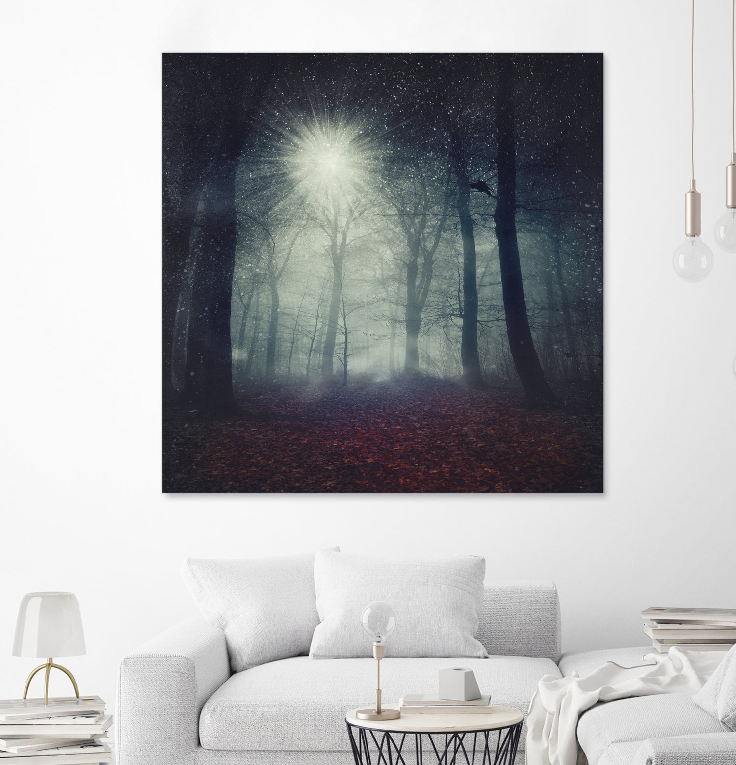 enchanted forest by Dirk Wüstenhagen on GIANT ART - blue digital painting