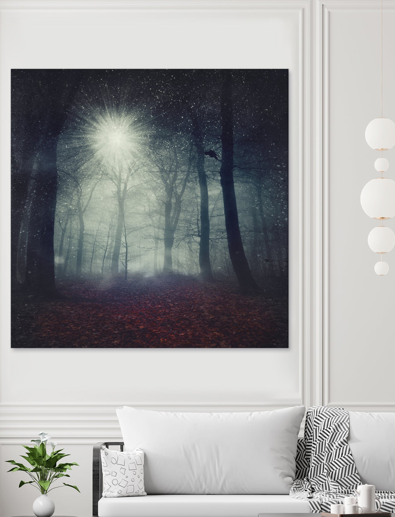 enchanted forest by Dirk Wüstenhagen on GIANT ART - blue digital painting