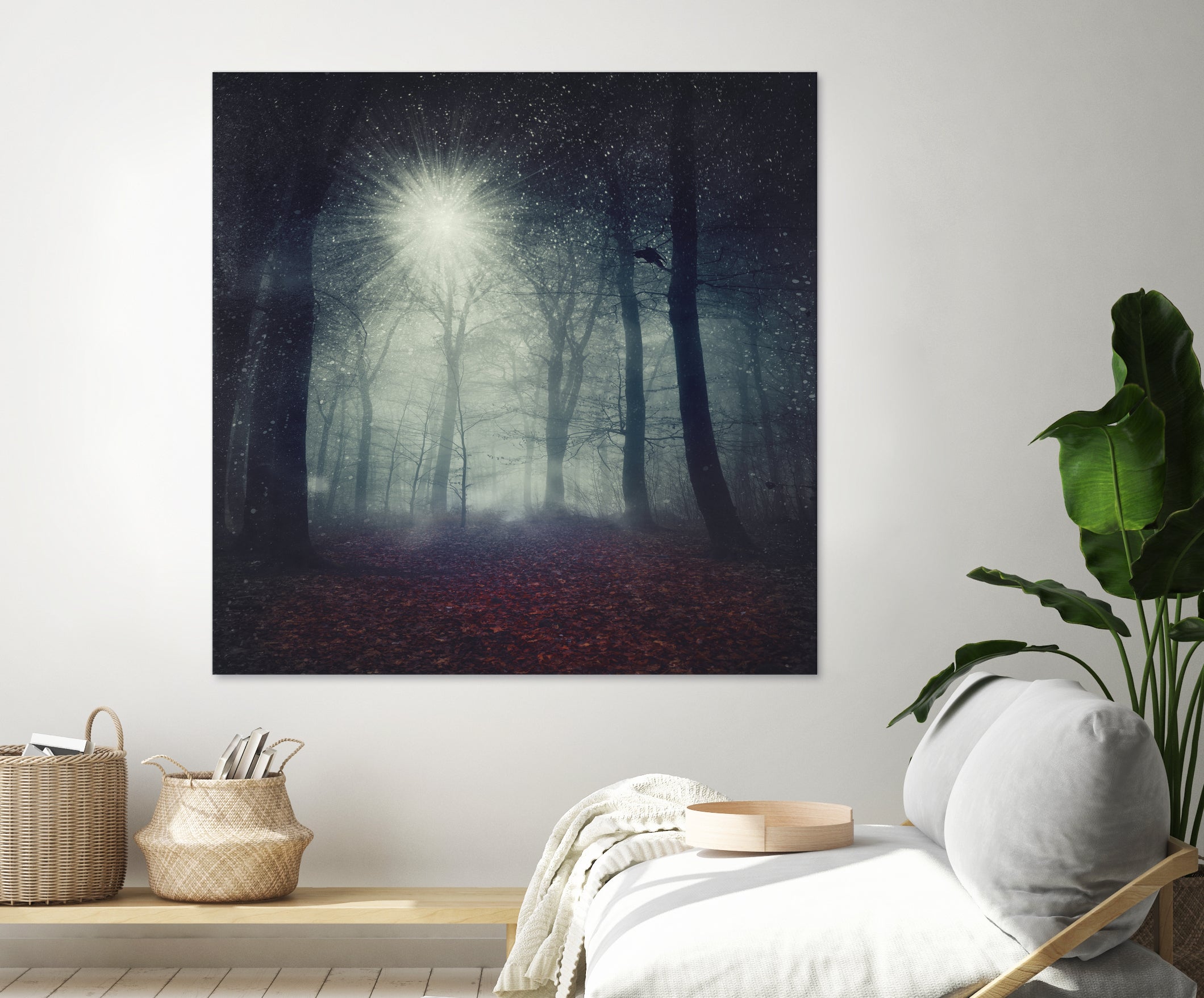 enchanted forest by Dirk Wüstenhagen on GIANT ART - blue digital painting