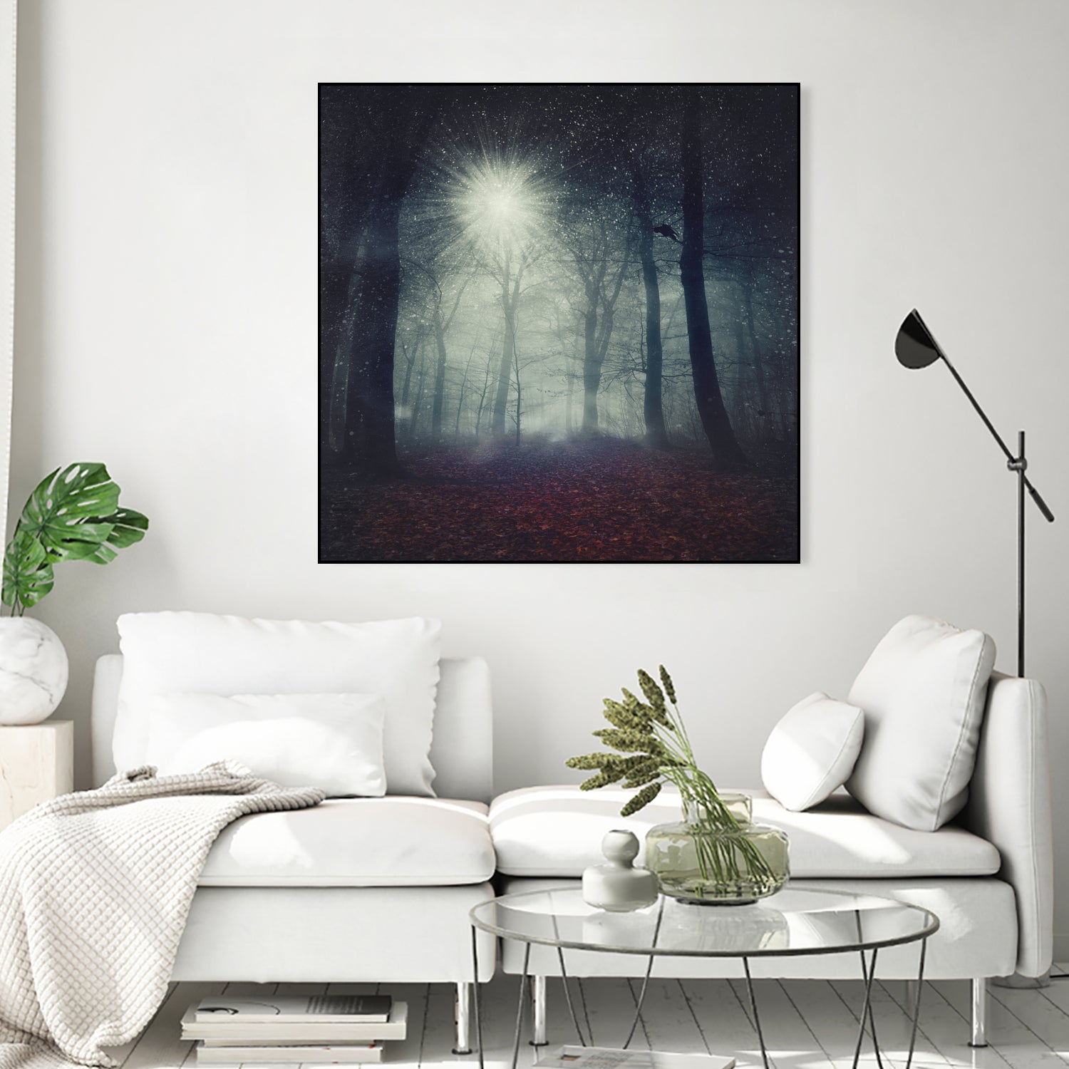 enchanted forest by Dirk Wüstenhagen on GIANT ART - blue digital painting