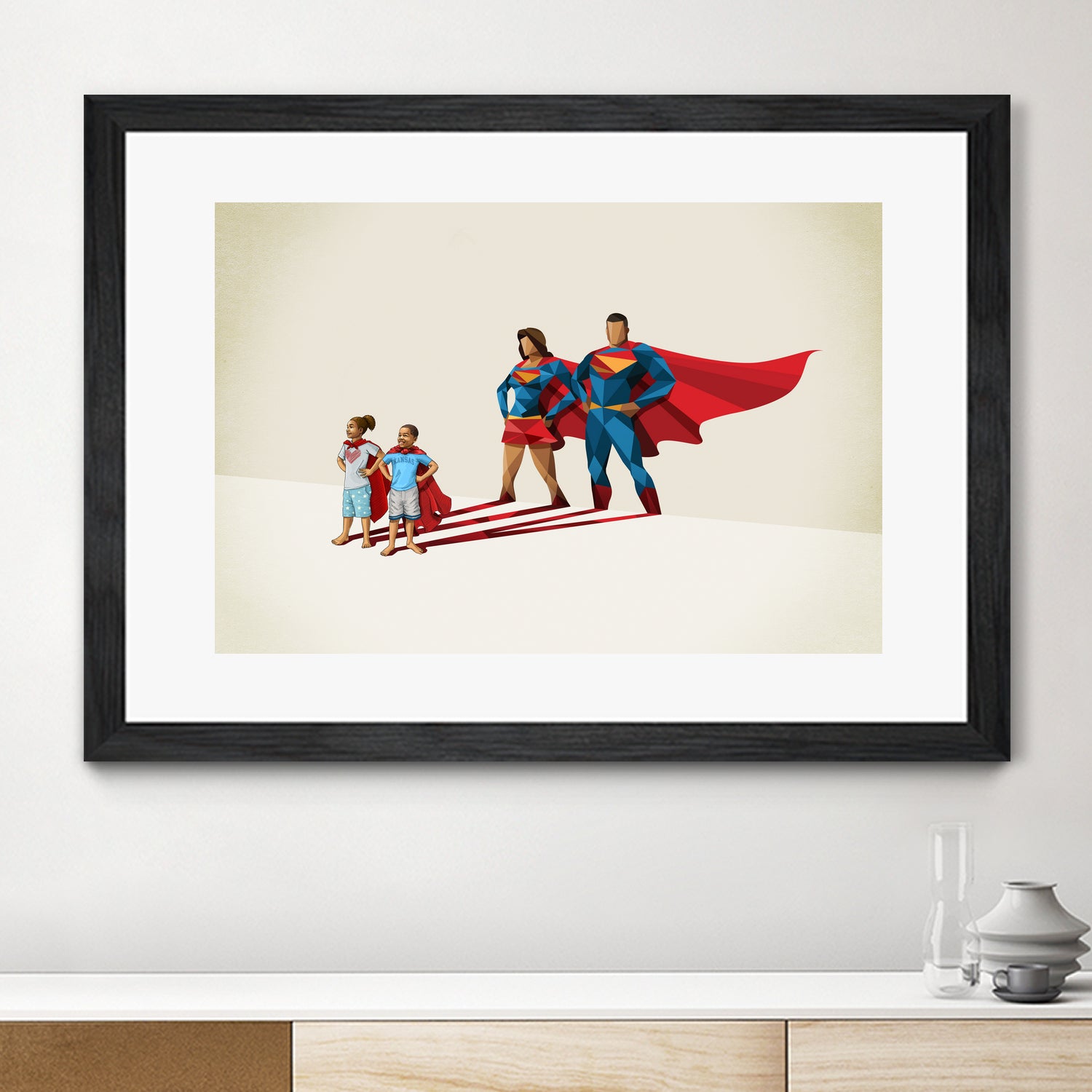 Family Traits by Jason Ratliff on GIANT ART - red digital painting