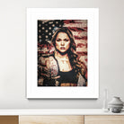 Ronda Rousey by Jurijs Permanickis on GIANT ART - red digital painting