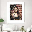 Ronda Rousey by Jurijs Permanickis on GIANT ART - red digital painting