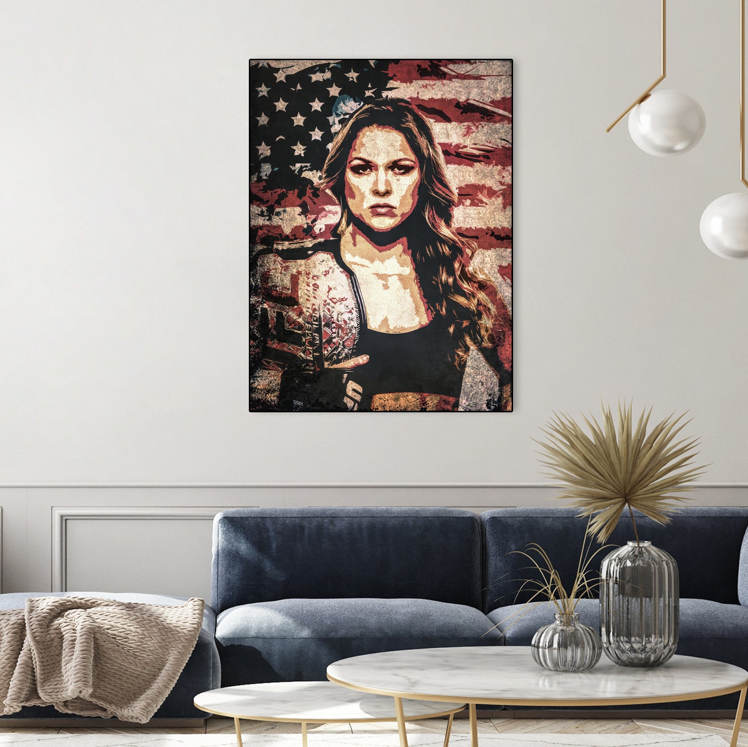 Ronda Rousey by Jurijs Permanickis on GIANT ART - red digital painting