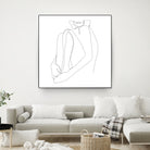 SACRAMENT - single line art by Andrew Strugallo on GIANT ART - white vector illustration