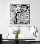 Prague map white by Javier Ruiz on GIANT ART - white digital drawing