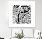 Prague map white by Javier Ruiz on GIANT ART - white digital drawing