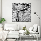 Prague map white by Javier Ruiz on GIANT ART - white digital drawing