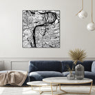 Prague map white by Javier Ruiz on GIANT ART - white digital drawing