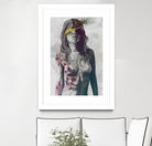 To The Marrow: Autumn (nude faceless girl with lilies) by Marco Paludet on GIANT ART - red digital painting