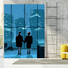 Fight Club by Nikita Abakumov on GIANT ART - blue digital painting