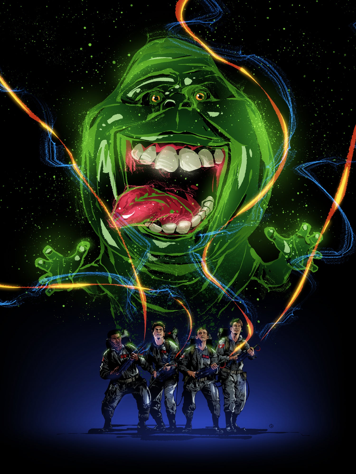 Ghostbusters by Nikita Abakumov on GIANT ART - black digital painting