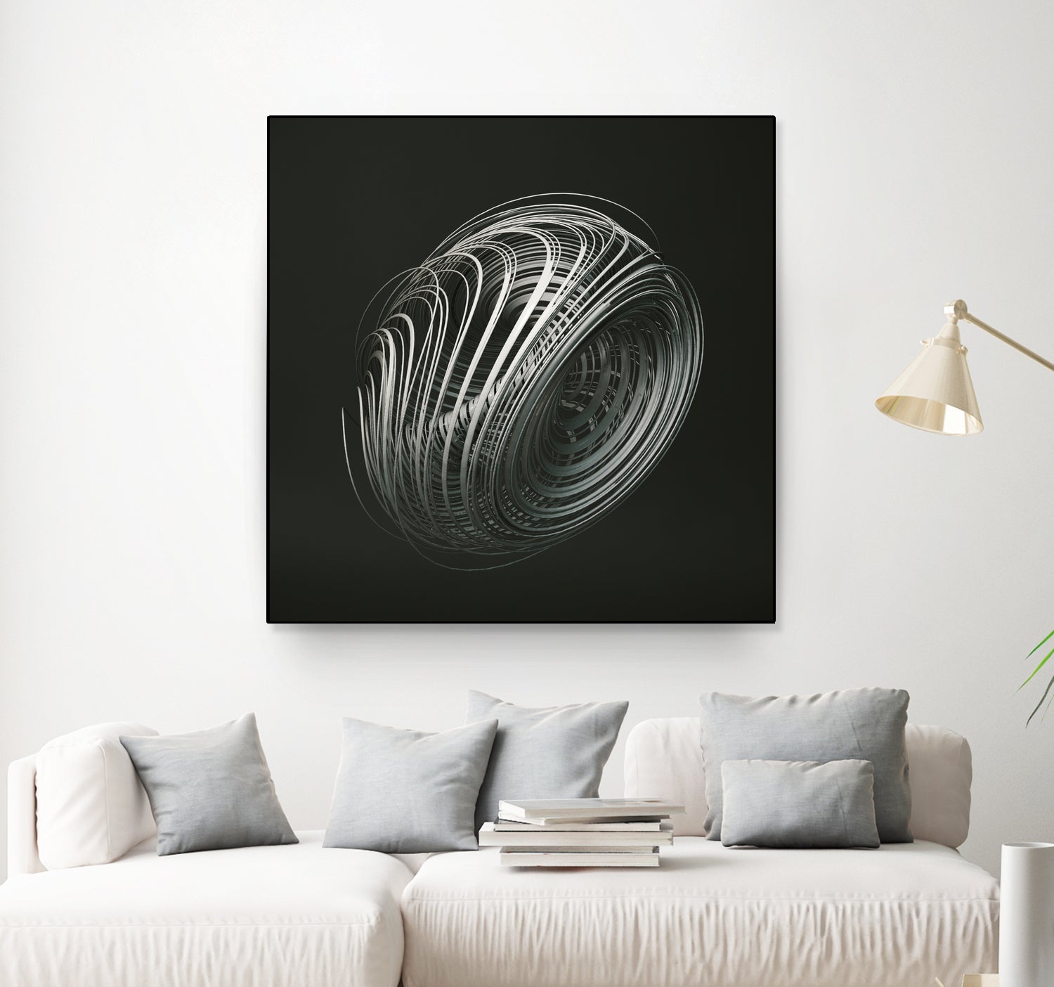 Strange Attractors Dequan Li 05 by David Ferreira on GIANT ART - gray 3d art