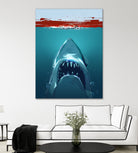 JAWS by Nikita Abakumov on GIANT ART - blue digital painting