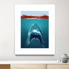 JAWS by Nikita Abakumov on GIANT ART - blue digital painting