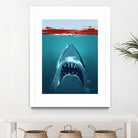 JAWS by Nikita Abakumov on GIANT ART - blue digital painting