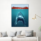 JAWS by Nikita Abakumov on GIANT ART - blue digital painting