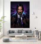 John Wick by Nikita Abakumov on GIANT ART - fuchsia digital painting