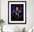 John Wick by Nikita Abakumov on GIANT ART - fuchsia digital painting