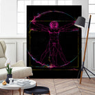 Vitruvian Man by Nikita Abakumov on GIANT ART - black digital painting