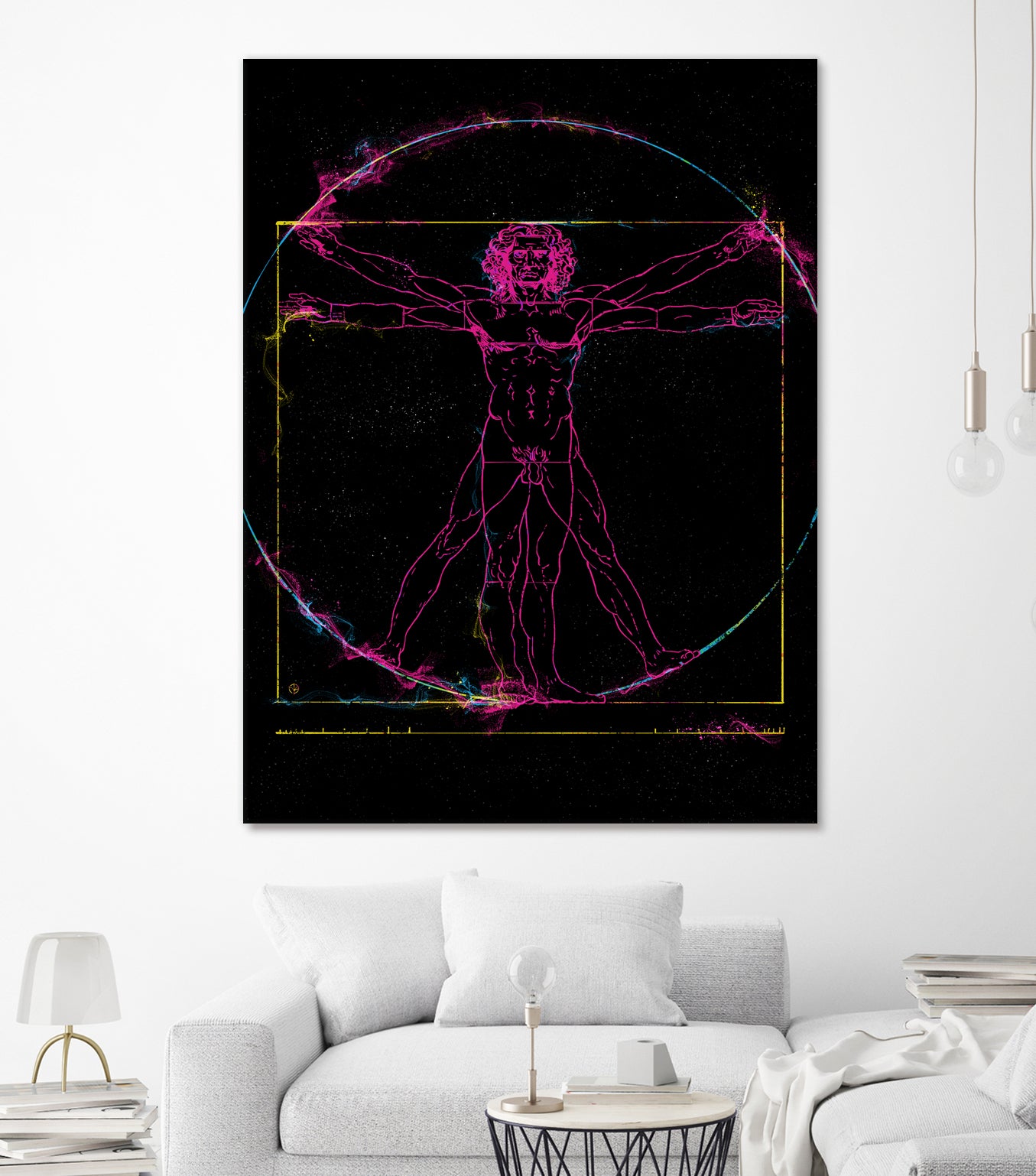 Vitruvian Man by Nikita Abakumov on GIANT ART - black digital painting