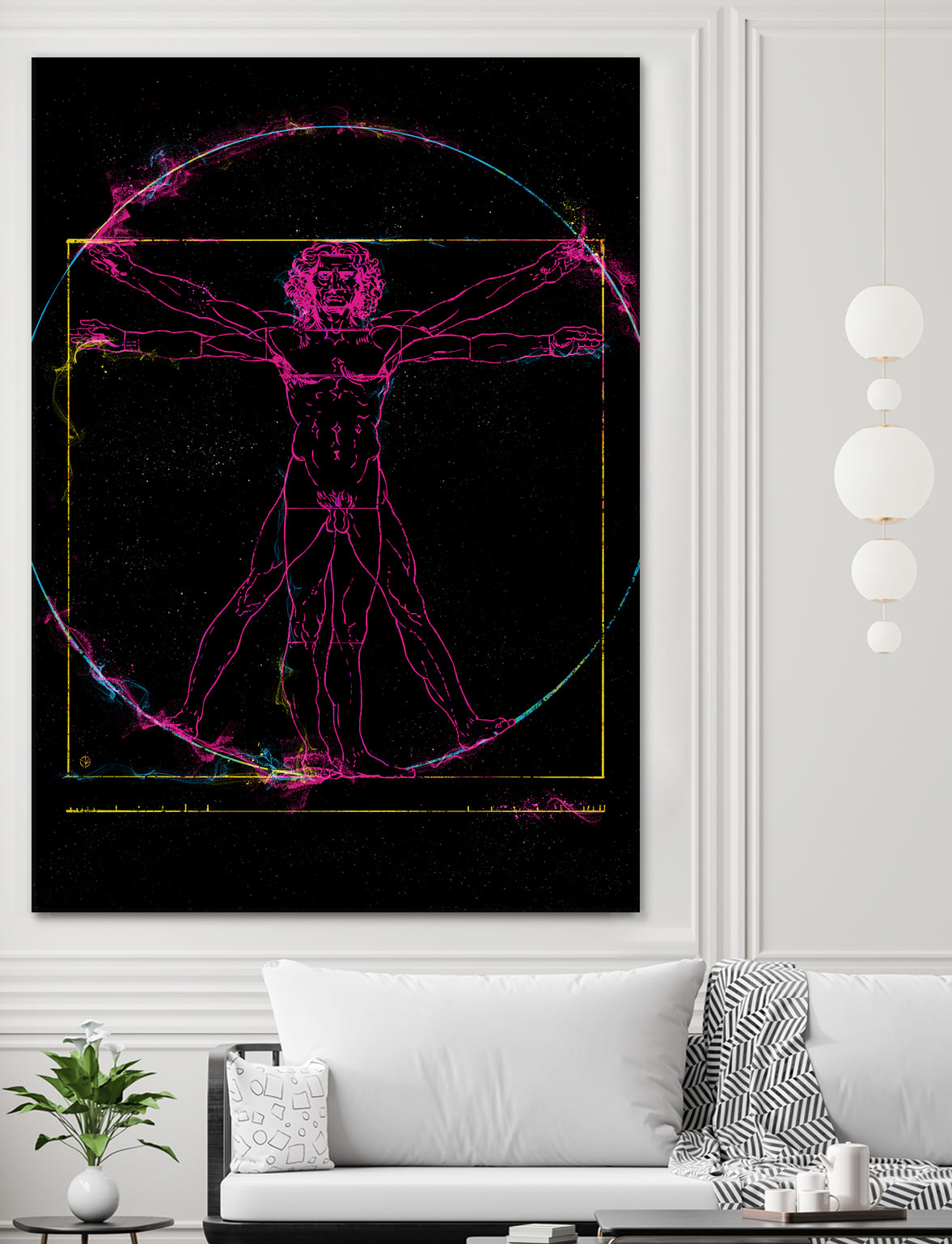 Vitruvian Man by Nikita Abakumov on GIANT ART - black digital painting