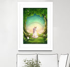 Unicorn Meditation by Ileana Mayer-Dobnig on GIANT ART - green photo illustration