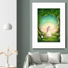 Unicorn Meditation by Ileana Mayer-Dobnig on GIANT ART - green photo illustration