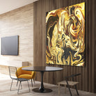 Abstract Marble Painting by Amir Faysal on GIANT ART - yellow digital painting