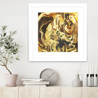 Abstract Marble Painting by Amir Faysal on GIANT ART - yellow digital painting