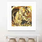 Abstract Marble Painting by Amir Faysal on GIANT ART - yellow digital painting