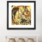 Abstract Marble Painting by Amir Faysal on GIANT ART - yellow digital painting