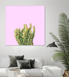 Summer Cactus Fingers on Soft Lavender by Dominique Van Roey on GIANT ART - pink photo manipulation