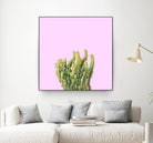 Summer Cactus Fingers on Soft Lavender by Dominique Van Roey on GIANT ART - pink photo manipulation