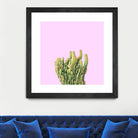 Summer Cactus Fingers on Soft Lavender by Dominique Van Roey on GIANT ART - pink photo manipulation