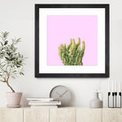 Summer Cactus Fingers on Soft Lavender by Dominique Van Roey on GIANT ART - pink photo manipulation