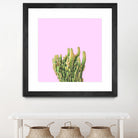 Summer Cactus Fingers on Soft Lavender by Dominique Van Roey on GIANT ART - pink photo manipulation