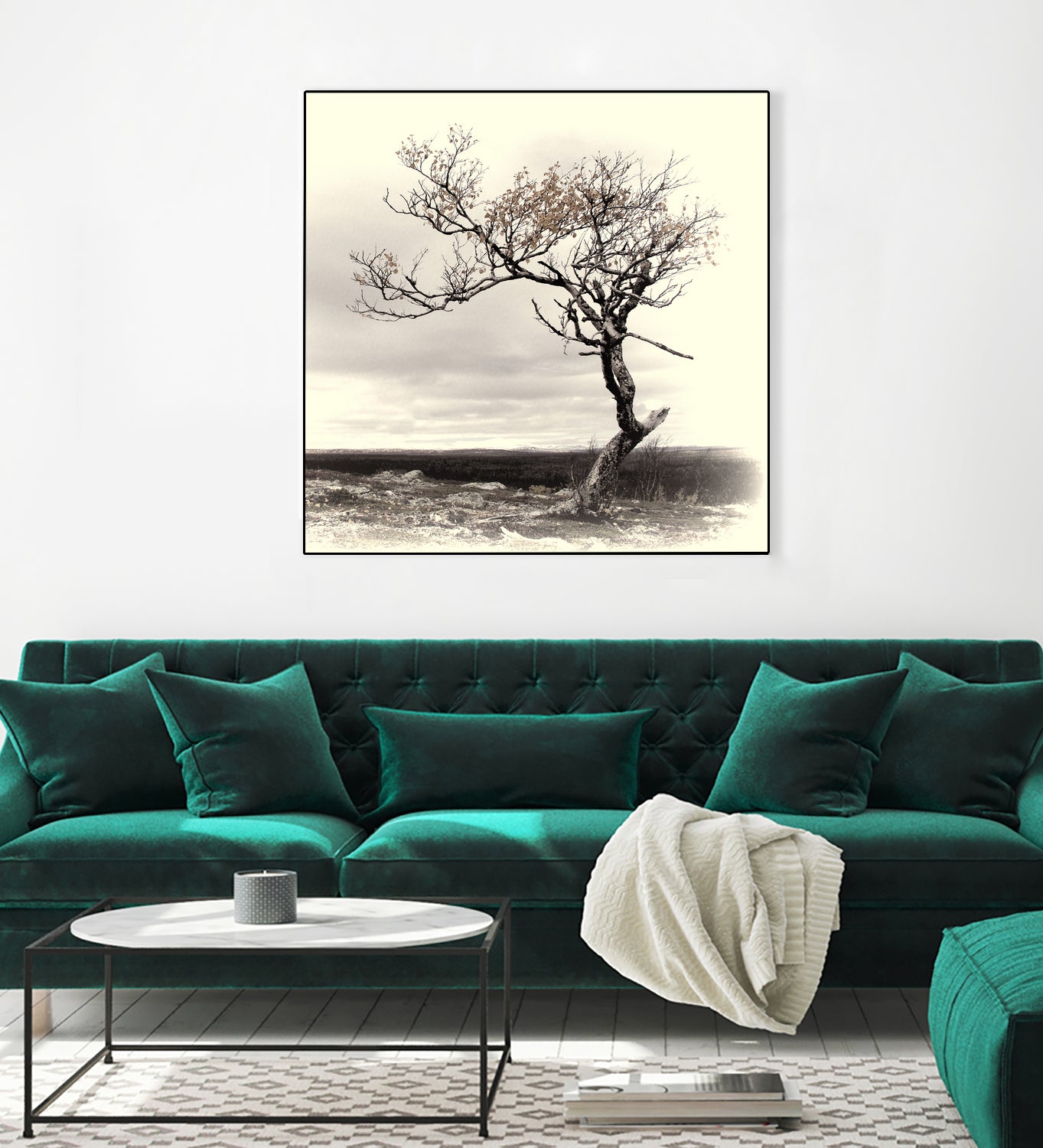 Lonely Tree by I Bjork on GIANT ART - gray photo illustration