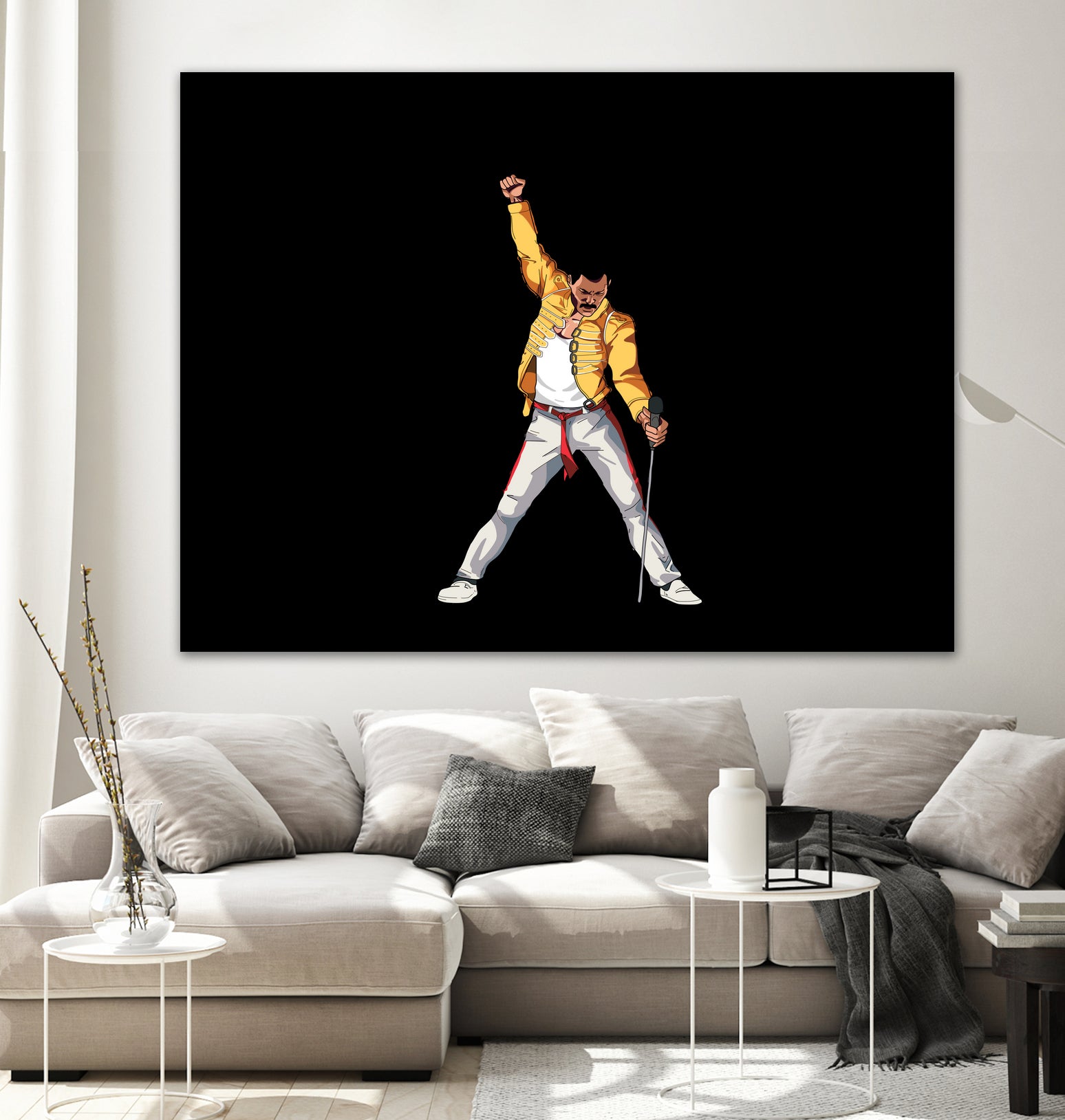 Freddy Mercury by Barbara Vigano on GIANT ART - yellow digital painting