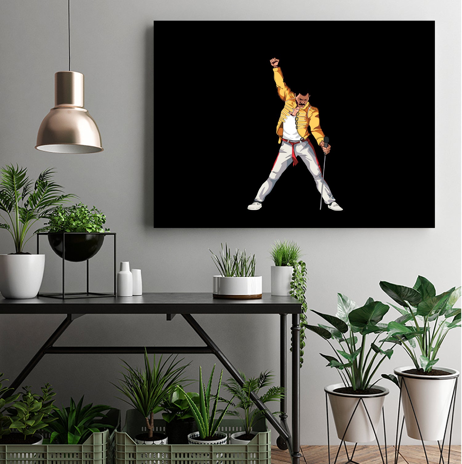 Freddy Mercury by Barbara Vigano on GIANT ART - yellow digital painting