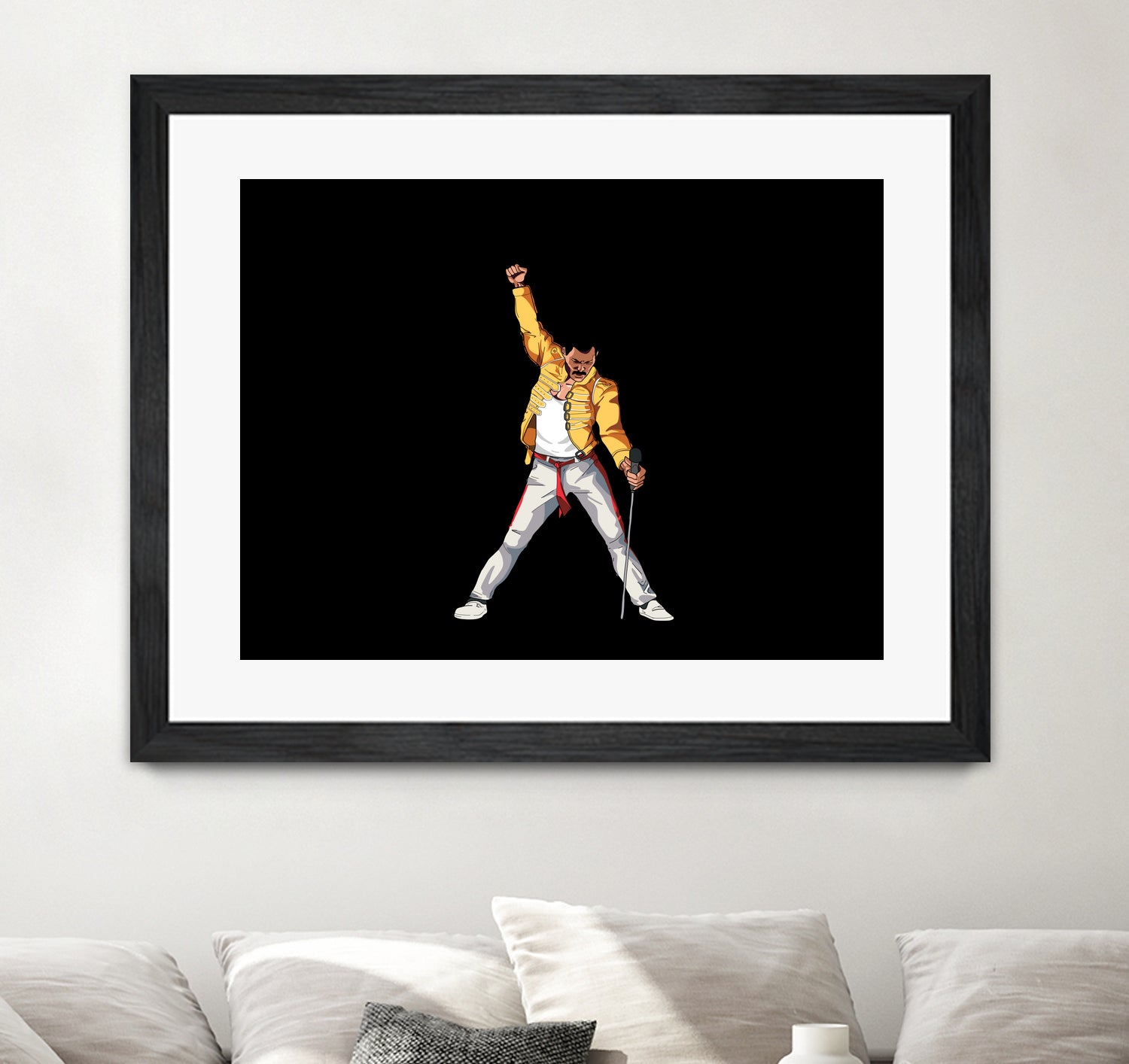 Freddy Mercury by Barbara Vigano on GIANT ART - yellow digital painting