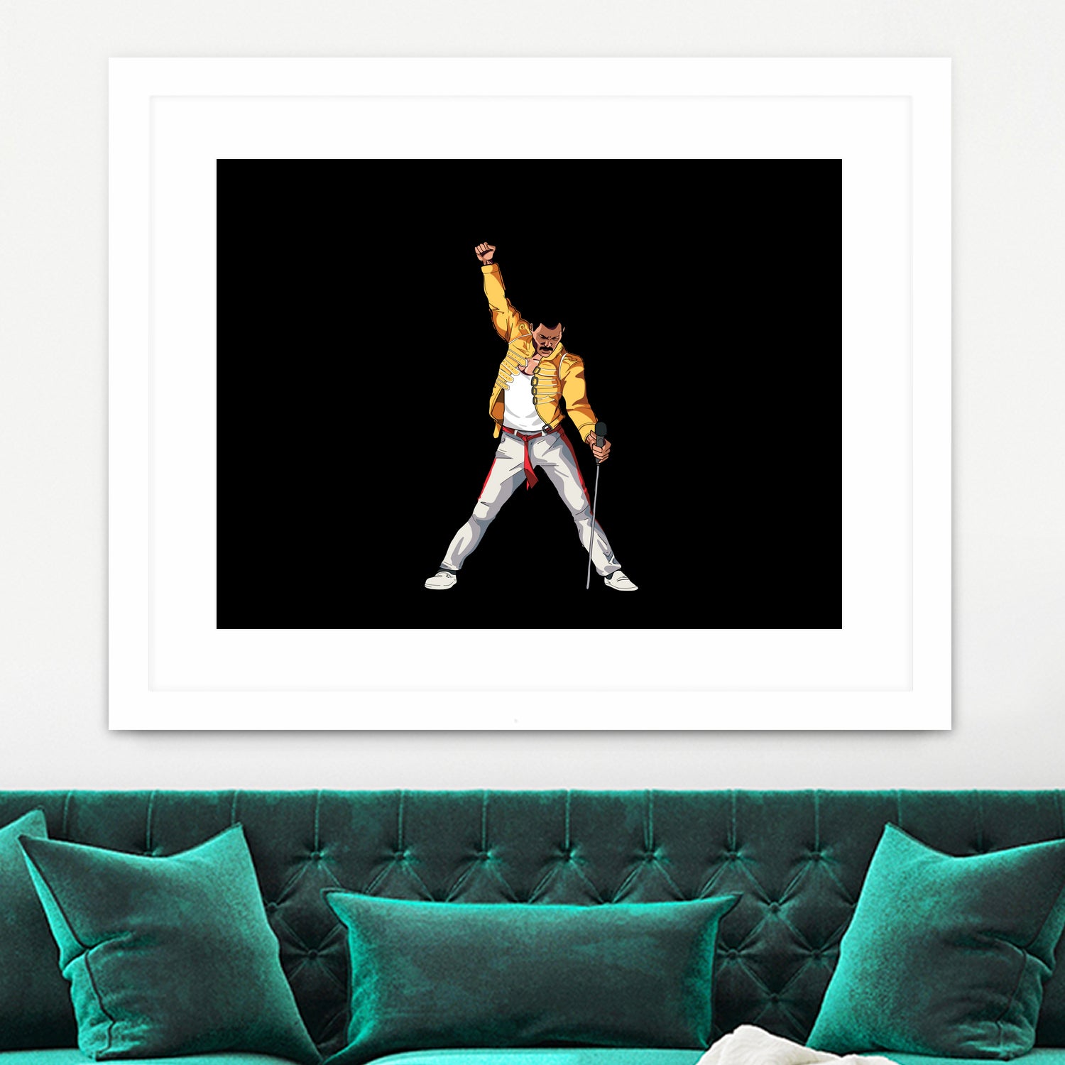 Freddy Mercury by Barbara Vigano on GIANT ART - yellow digital painting