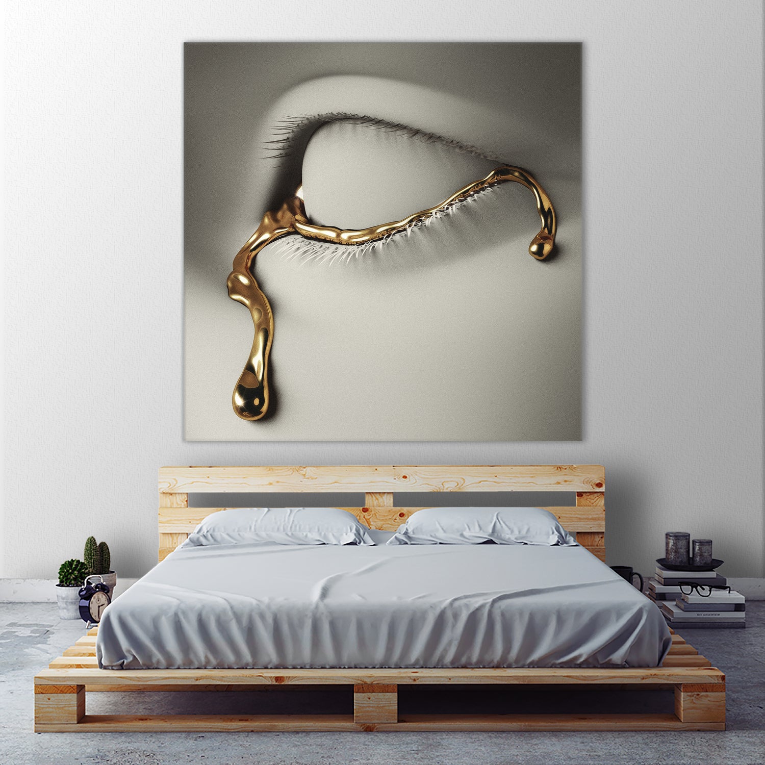 Golden Tear by Vigan Tafili on GIANT ART - white 3d art