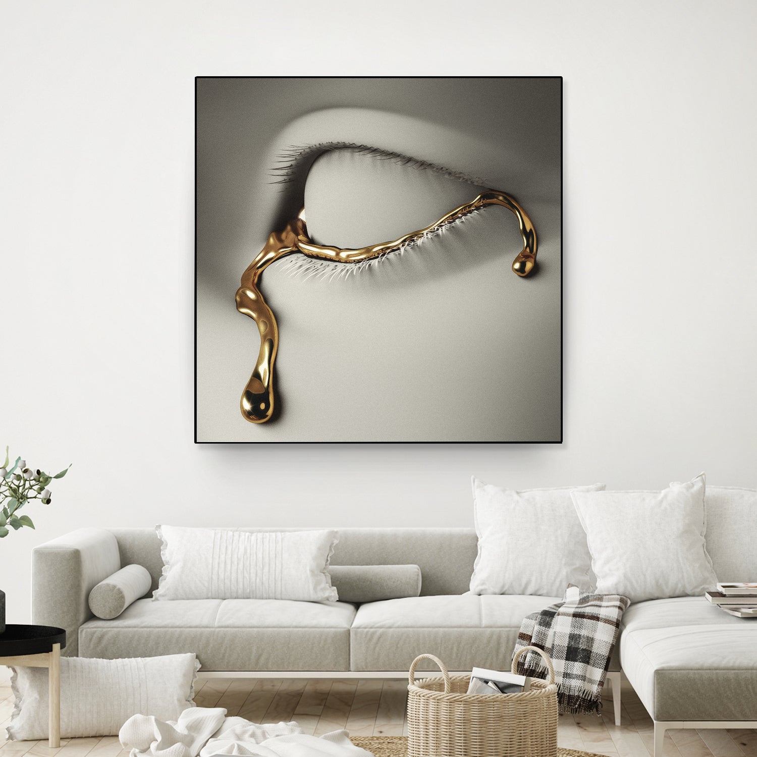 Golden Tear by Vigan Tafili on GIANT ART - white 3d art