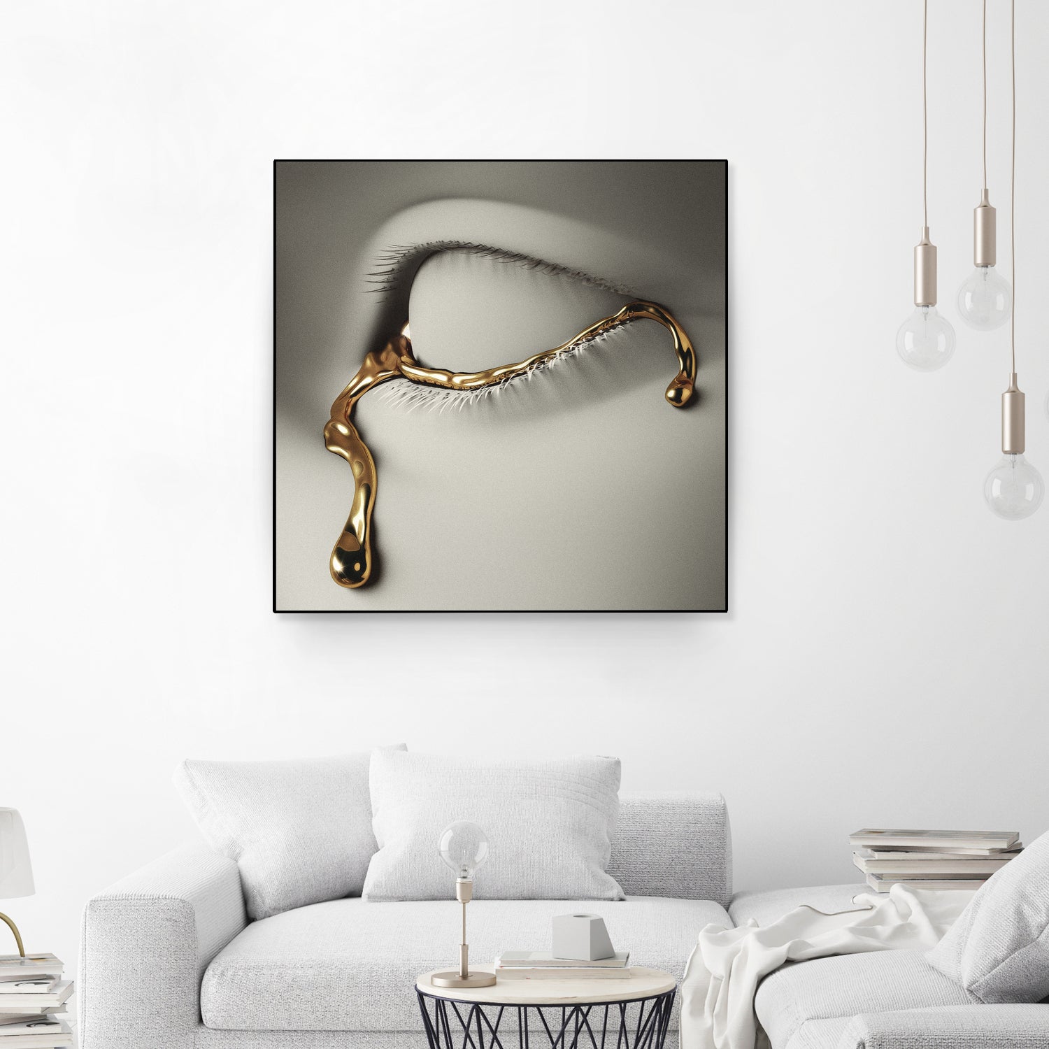 Golden Tear by Vigan Tafili on GIANT ART - white 3d art