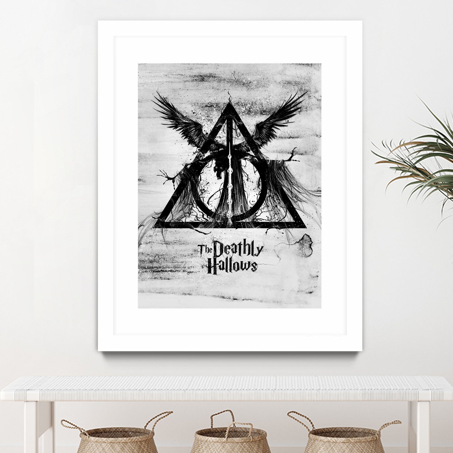 The Deathly Hallows by Nikita Abakumov on GIANT ART - gray digital painting