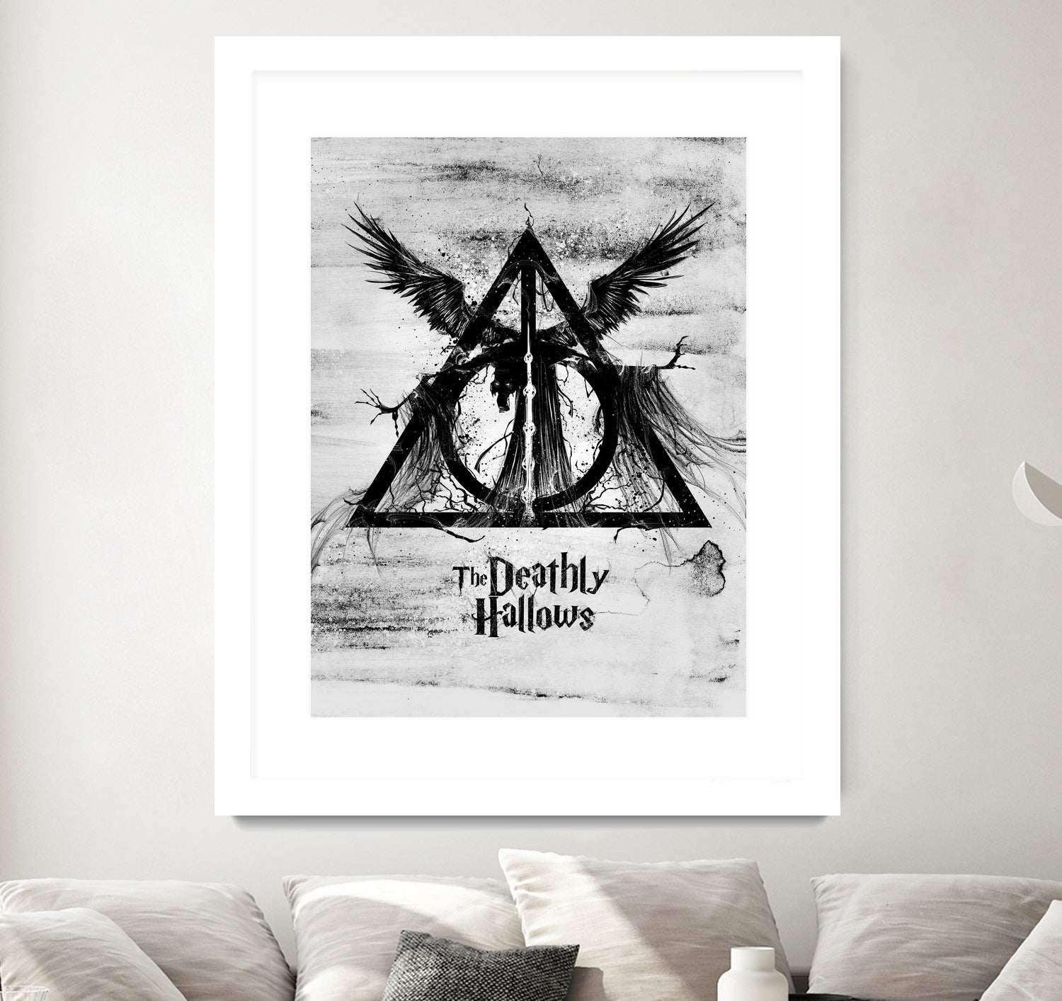 The Deathly Hallows by Nikita Abakumov on GIANT ART - gray digital painting