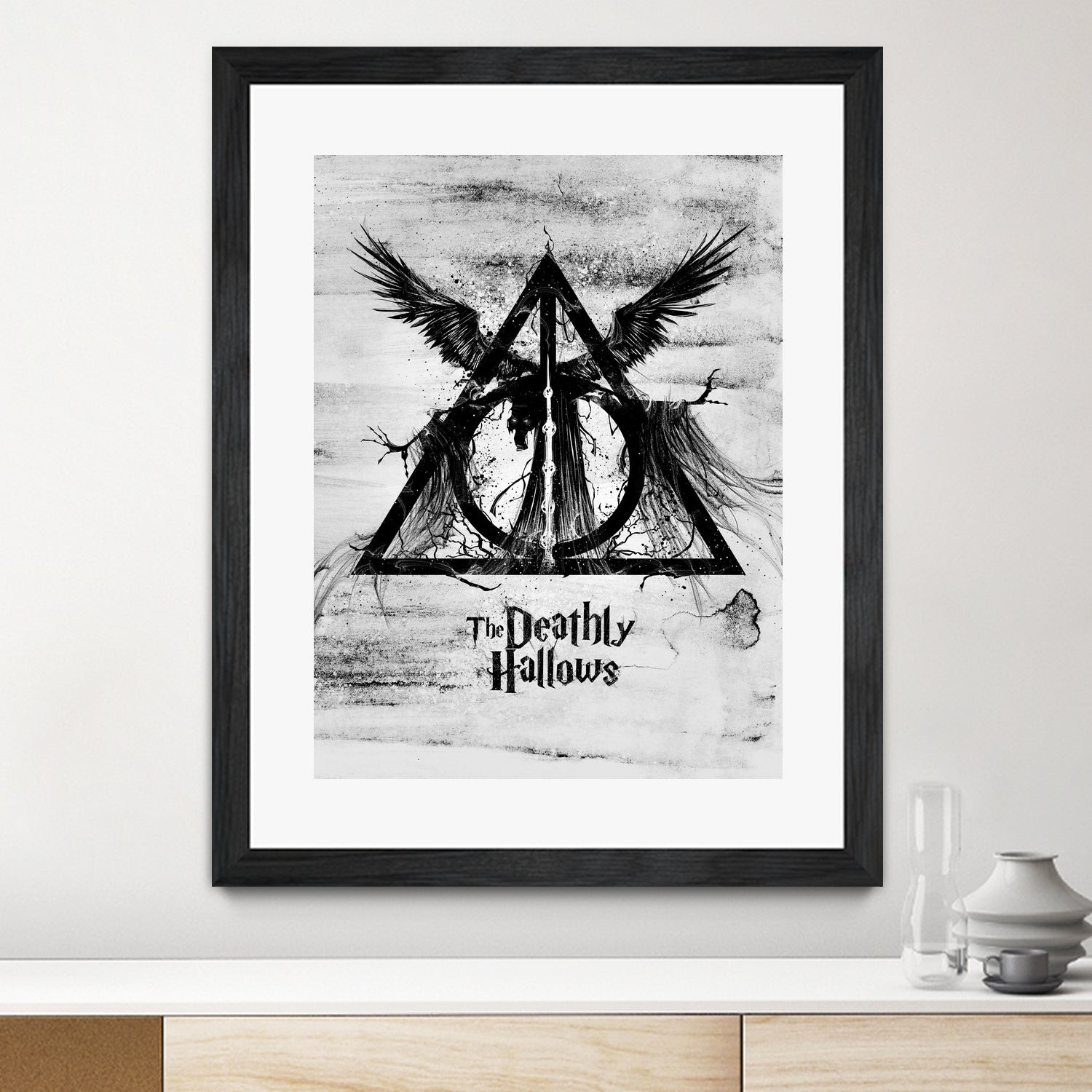 The Deathly Hallows by Nikita Abakumov on GIANT ART - gray digital painting